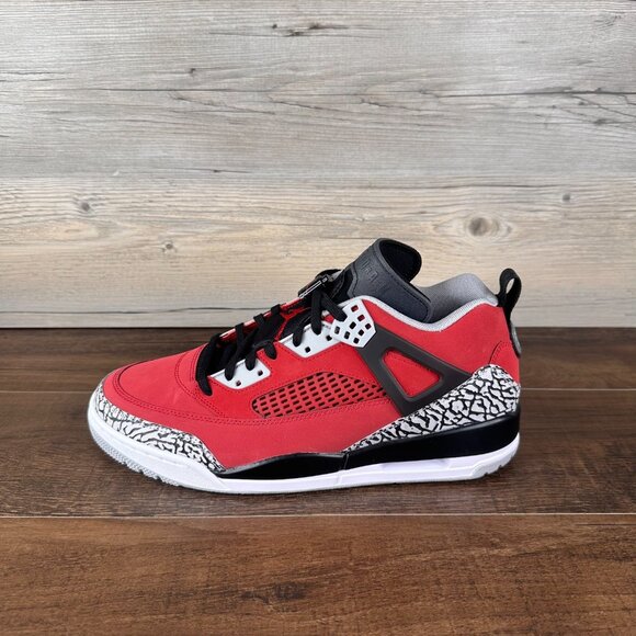 Nike Air Jordan Spiz'ike Low Toro Mens Size 11 Gym Red Black Gray FQ1759 600 - Picture 2 of 9